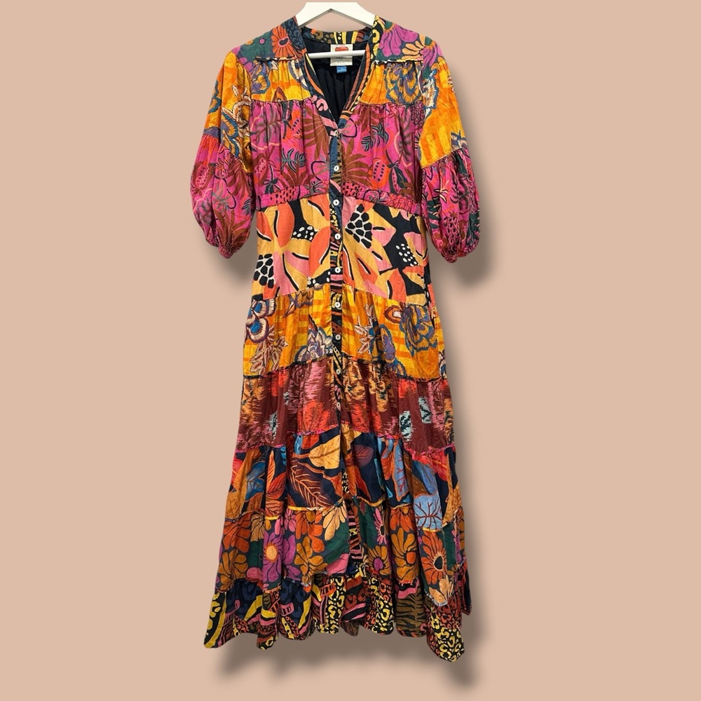 Farm Rio Button-Front Maxi Dress - Picture 6 of 12
